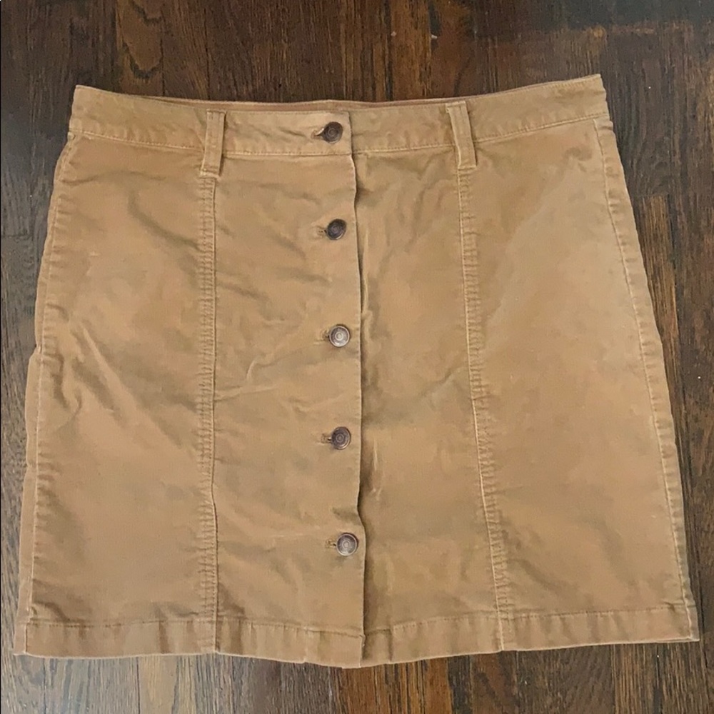 Bass button down mini skirt